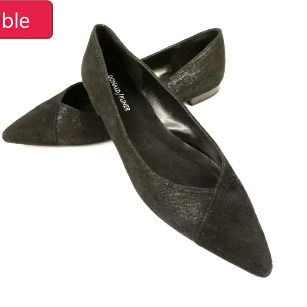 Donald J Plainer Pointed Toe Flats sz 7.5 New